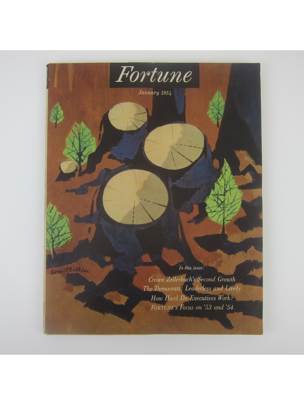 Vintage FORTUNE Magazine January 1954 Crown Zellerbach Democrats General Motors